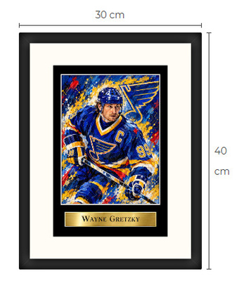 Uusi Wayne Gretzky art print Limited Edition 30 cm x 40 cm
