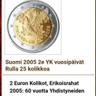 UN FINLAND 2 EUR KOLIKKO. 2005 - pikkukuva 3