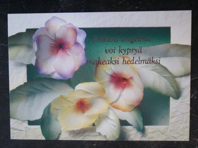 KULKEMATON AJATELMAKORTTI MARKKA-AIKA PAPERITAIDE