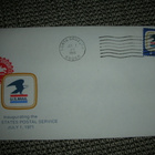 Ensipäiväkuori USA 1971 ja kirje 1970 - pikkukuva 1