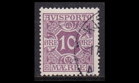 Tanska VM_4Y o Avisporto 10 öre (1914)