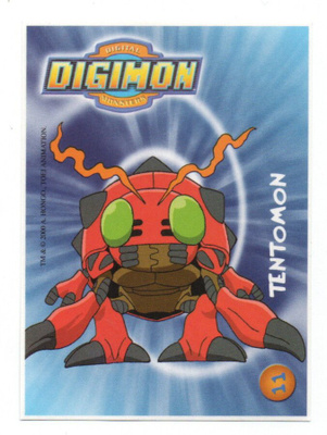 Purkkakuva DIGIMON n:o 11 TENTOMON
