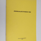 Suomen asianajajaliitto : Asianajajatutkimus 1988 - pikkukuva 1