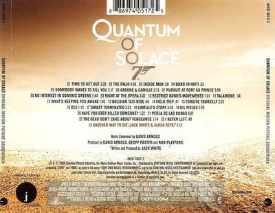 JAMES BOND - QUANTUM OF SOLACE CD