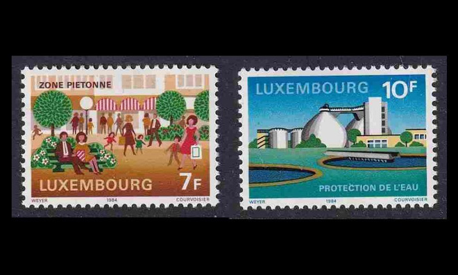 Luxemburg 1095-6 ** Ympäristönsuojelu (1984)