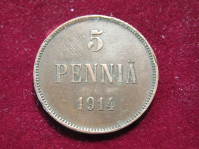 5 penniä 1914