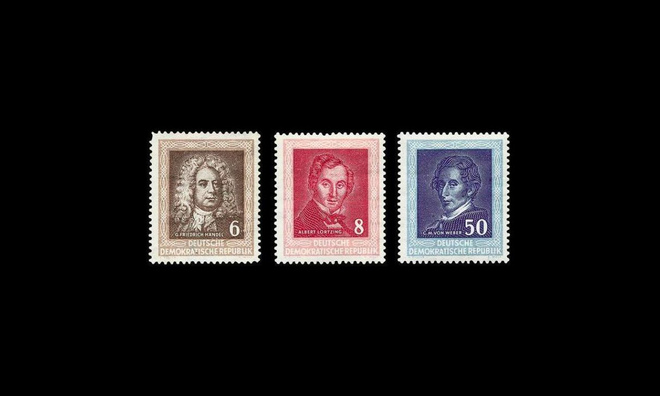 DDR 308-10 ** Kuuluisia säveltäjiä (1952)