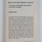 Gajo Petrovic : Marx in the mid-twentieth century : a Yug... - pikkukuva 2