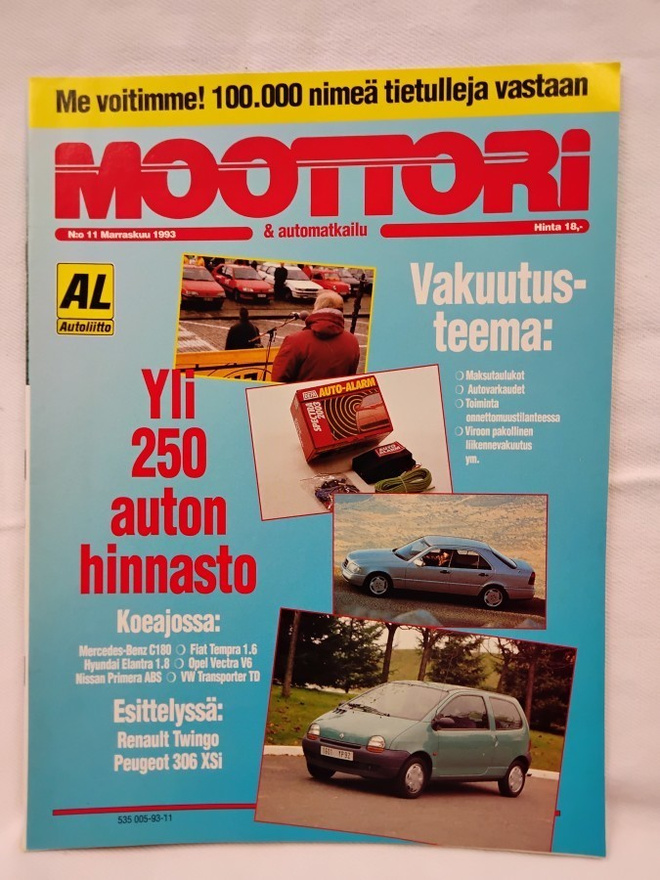 Moottori & automatkailu No 11 marraskuu 1993