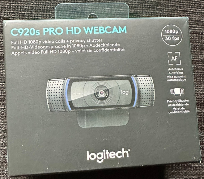 Logitech C920s Pro HD WEBCAM -  Web-kamera