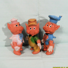 HARVINAISET 70-LUVUN DISNEY 3 PIENTÄ PORSASTA FIGUURIT 18 cm - pikkukuva 2