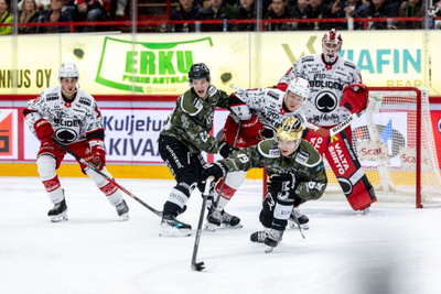 Pulli Maastokuvioinen pelipaita Porin Ässät Game Worn