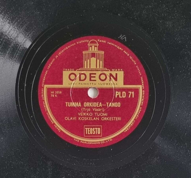 Savikiekko 1953 - Veikko Tuomi - Odeon PLD 71