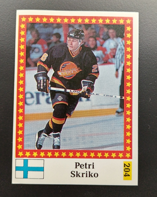 1991 Semic Mmm Marabou #204 Petri Skriko