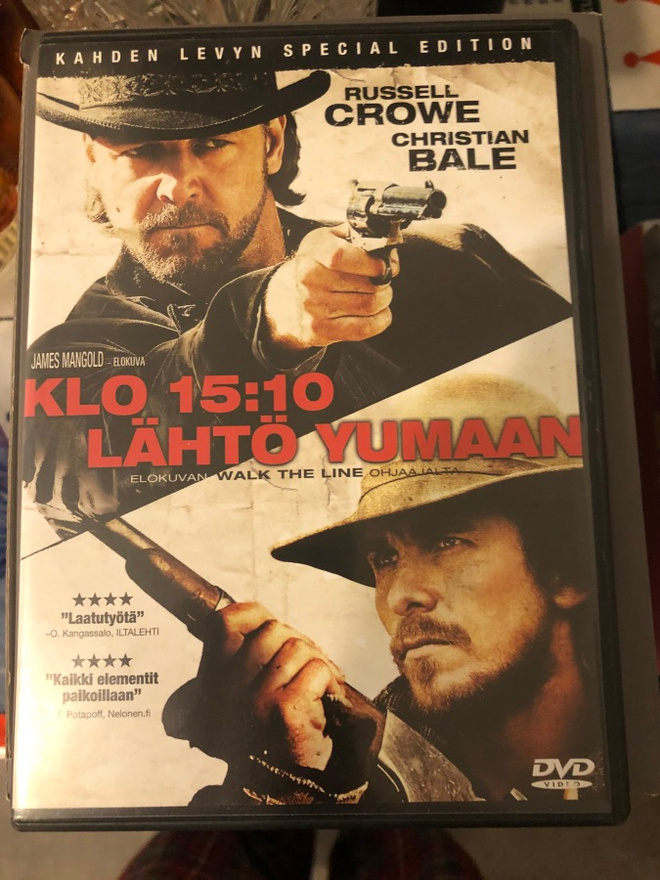 Klo 15:10 lähtö Yumaan. 2DVD. 2007.