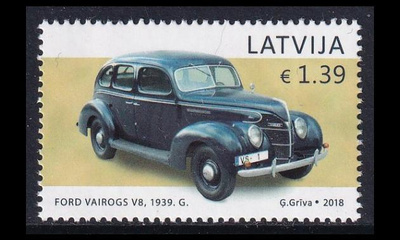 Latvia 1051 ** Moottorimuseo auto (2018)