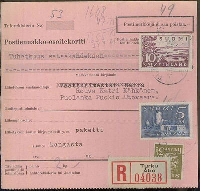 M30 1944 R-postiennakkopaketti
