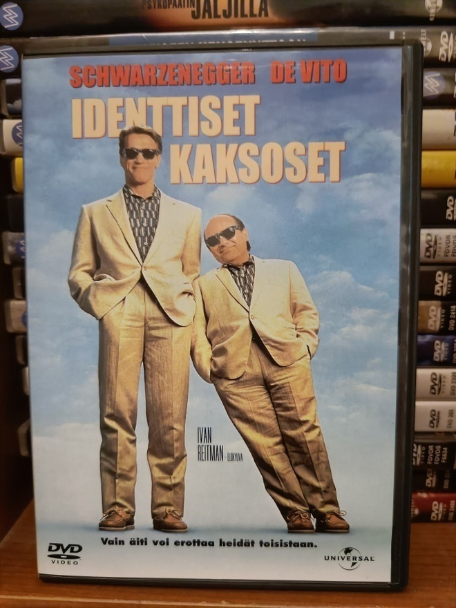 Identtiset kaksoset - Twins (1988) DVD Suomijulkaisu