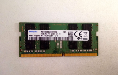 Samsung 16GB DDR4 SO-DIMM kannettavan muistikampa.