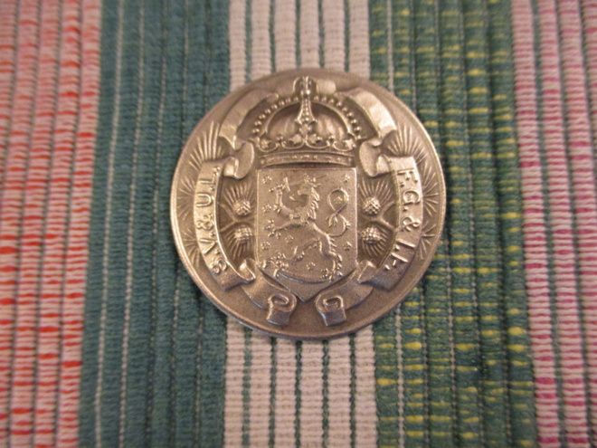 S.V.& U.L-F.G .& I.F. Hopeinen viestimitali 1929.