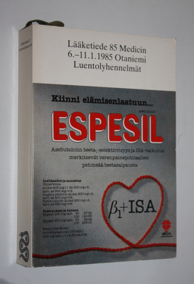 Lääketiede 85 Medicin : 6.-11.1.1985 Otaniemi luentolyhen...