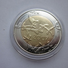 Suomi 5 euro. Suomen itsenäisyyden 90-vuotisjuhlaraha 2007 - pikkukuva 1