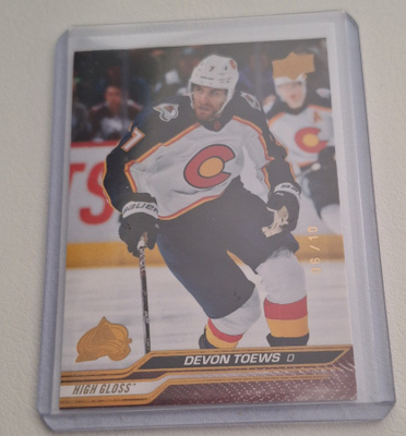 2023-24 Upper Deck UD High Gloss 46 06/10 Devon Toews