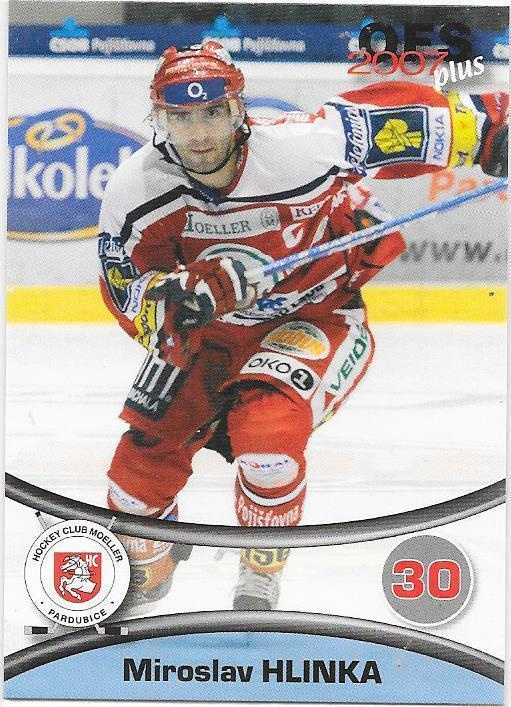 2006-07 OFS Plus #115 Miroslav Hlinka Pardubice ex- Jokerit
