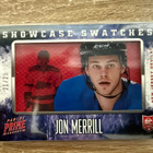 2013-14 Panini Prime Rookie Showcase Swatch Jon Merrill /25 - pikkukuva 1