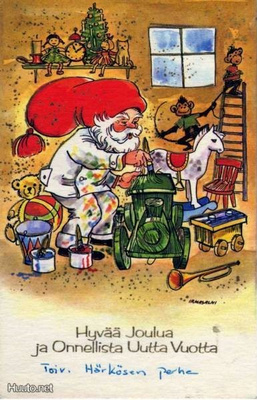 kortti Salmi Irma ym. Tonttu touhuaa - erilaisia