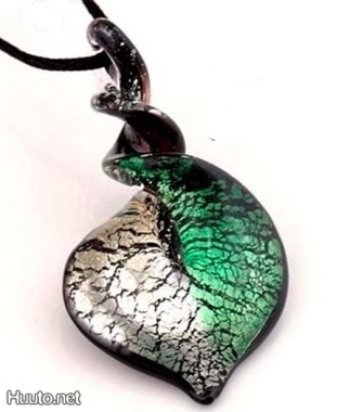 1305 .. Murano Lampwork Taidelasia Sininen .. Kaulakoru