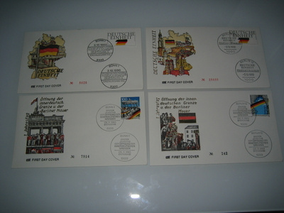Saksa Ensipäivänkuoret 1990 (4 kpl)