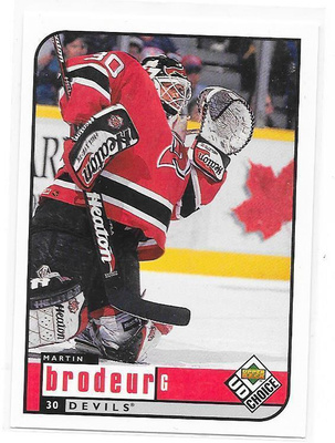 1998-99 UD Choice #116 Martin Brodeur New Jersey Devils MV