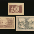 Itävalta Notgeld 10, 20, 50 Heller, Scharten 1920 - pikkukuva 1