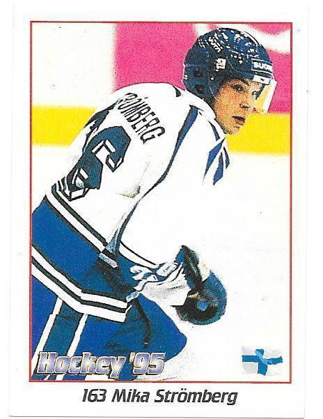 1995 Hockey VM #163 Mika Strömberg Suomi Jokerit