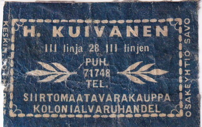 Helsinki, H. Kuivanen, III linja 28   b578