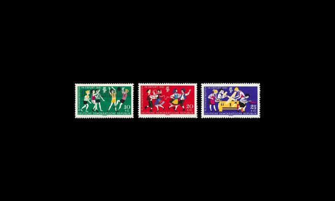 DDR 827-9 ** Pioneeritapaaminen (1961)