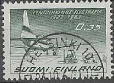 1963 lentoliikenne 35p Hki-67 er.kaunis