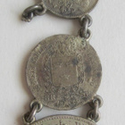 Avaimenperä Hopearahat Suomi Ruotsi 1/8R 1834 Preussi Thaler - pikkukuva 2