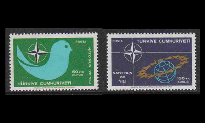 Turkki 2120-1 ** Nato 20v (1969)