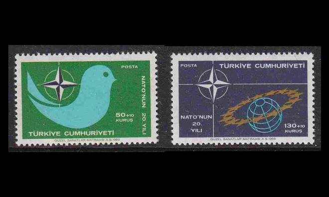 Turkki 2120-1 ** Nato 20v (1969)