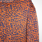Tunika 46 XL oranssi sininen paitapuku mekko satiini - pikkukuva 3
