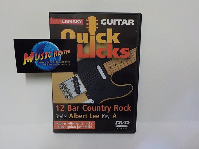 QUICK LICKS 12 BAR COUNTRY ROCK, STYLE: ALBERT LEE UUSI DVD