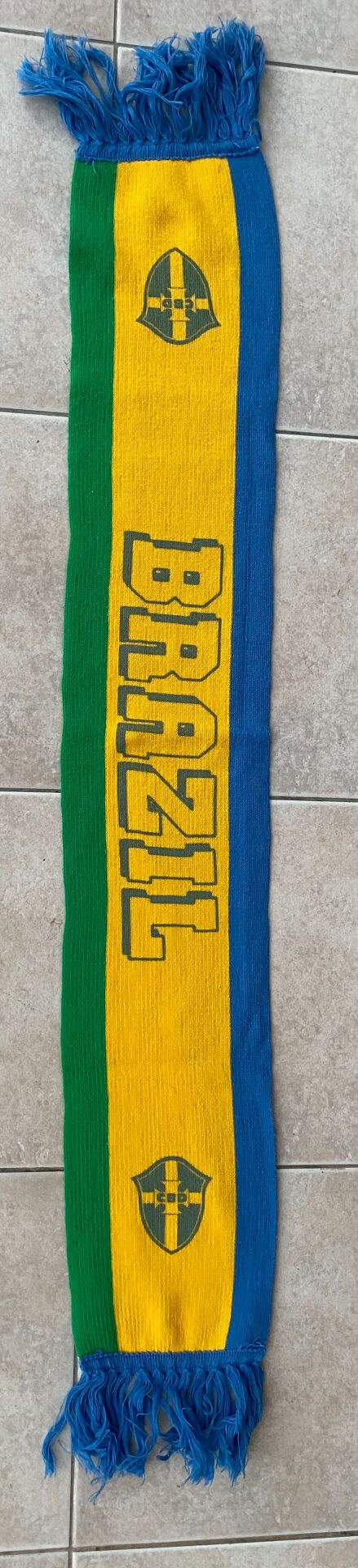 Football scarf marked BRAZIL