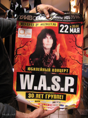 W.A.S.P. VENÄJÄN KEIKKAJULISTE