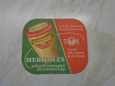 Kahvikortti SOK Tuotemainos - HERKULES SINAPPI