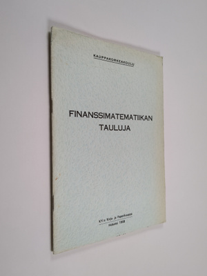Finanssimatematiikan tauluja