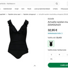 Musta muotoileva uimapuku koko S Actuelle - pikkukuva 1