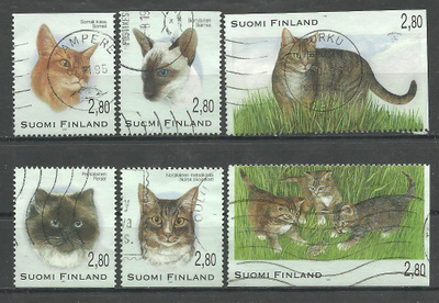 KISSAT eläinaiheinen sarja 1995 - LaPe 1304-1309 o