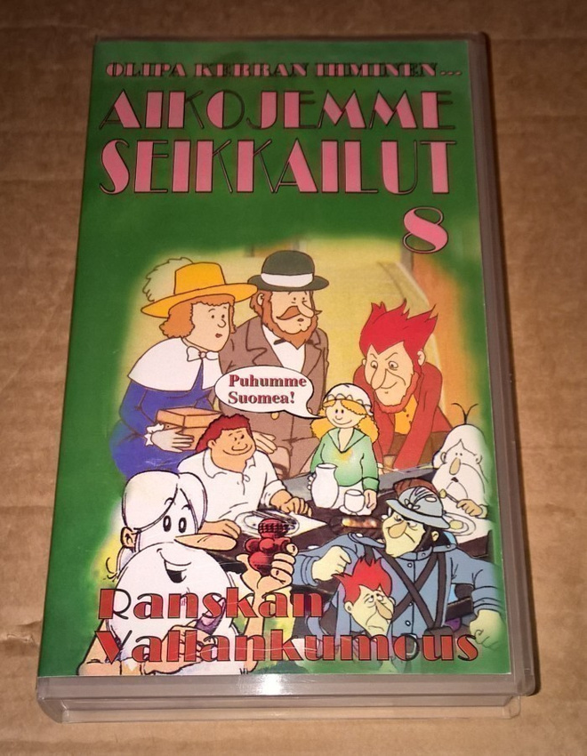 OLIPA KERRAN IHMINEN AIKOJEMME SEIKKAILUT 8 VHS RANSKAN...